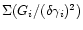 $\Sigma(G_i/(\delta\gamma_i)^2)$