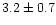 $3.2\pm0.7$