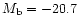 $M_{\rm b} = -20.7$
