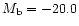 $M_{\rm b} = -20.0$