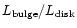 $L_{\rm bulge}/L_{\rm disk}$