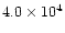 $ 4.0 \times 10^4$