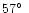 $57\hbox{$^\circ$ }$