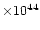 $\times10^{44}$