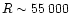 $R \sim 55\,000$
