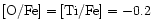 $\rm [O/Fe] = [Ti/Fe] = -0.2$