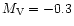 $M_{\rm V} = -0.3$