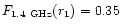 $F_{\rm 1.4~GHz}(r_1) = 0.35$