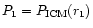 $P_1 = P_{\rm ICM}(r_{1})$