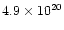 $4.9\times 10^{20}$