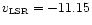 $v_{\mbox{\tiny LSR}}=-11.15$