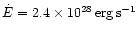$\dot{E}=2.4\times
10^{28}\rm\,erg\,s^{-1}$
