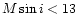 $M\sin i<13\,$