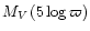$M_{{V}}\left( 5 \log \varpi\right)$