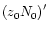 $\left(z_{0}N_{0}\right)'$