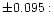 $\pm0.095:$