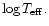 $\log T_{\rm {eff}}.$
