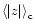$\left< \vert z \vert \right>_{\rm {c}} $