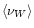 $\left< \nu_{{W}} \right>$
