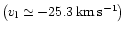 $\left( v_{\rm {l}} \simeq -25.3 \,\rm {km\,s^{-1}} \right)$