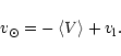 \begin{displaymath}v_{\odot}=-\left< V \right>+v_{\rm {l}}.
\end{displaymath}