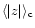 $\langle \vert z\vert \rangle_{\rm c}$