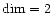 ${\rm dim}=2$