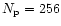 $N_{\rm p}=256$