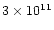 $3\times 10^{11}$