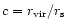 $c = r_{\rm vir} / r_{\rm s}$