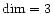 ${\rm dim}=3$