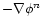 $- \nabla \phi^n$