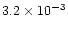 $3.2 \times 10^{-3}$