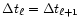 $\Delta t_{\ell} = \Delta t_{\ell+1}$