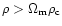 $\rho > \Omega _{\rm m} \rho _{\rm c}$