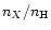$n_{X}/n_{\rm H}$