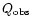 $Q_{\rm obs}$