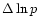 $\Delta\ln p$