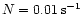 $N=0.01\rm\, s^{-1}$