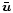 $\bar{\vec{u}}$