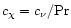 $c_\chi=c_\nu/{\rm Pr}$