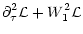 $\displaystyle {\partial}_{\tau}^2{\cal
L}+W_1^2{\cal L}$