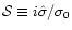 ${\cal S}\equiv
i{\hat\sigma}/\sigma_0$