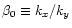 $\beta_0\equiv k_x/k_y$