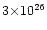 $3{\times}10^{26}$