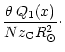 $\displaystyle {\theta \, Q_1(x) \over N z_{\rm C} R_{\odot}^2} \cdot$