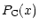 $\displaystyle P_{\rm C}(x)$