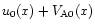 $u_0(x) + V_{{\rm A} 0}(x)$