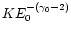 $K E_0^{-(\gamma_0-2)}$
