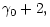 $\displaystyle \gamma_0+2 ,$